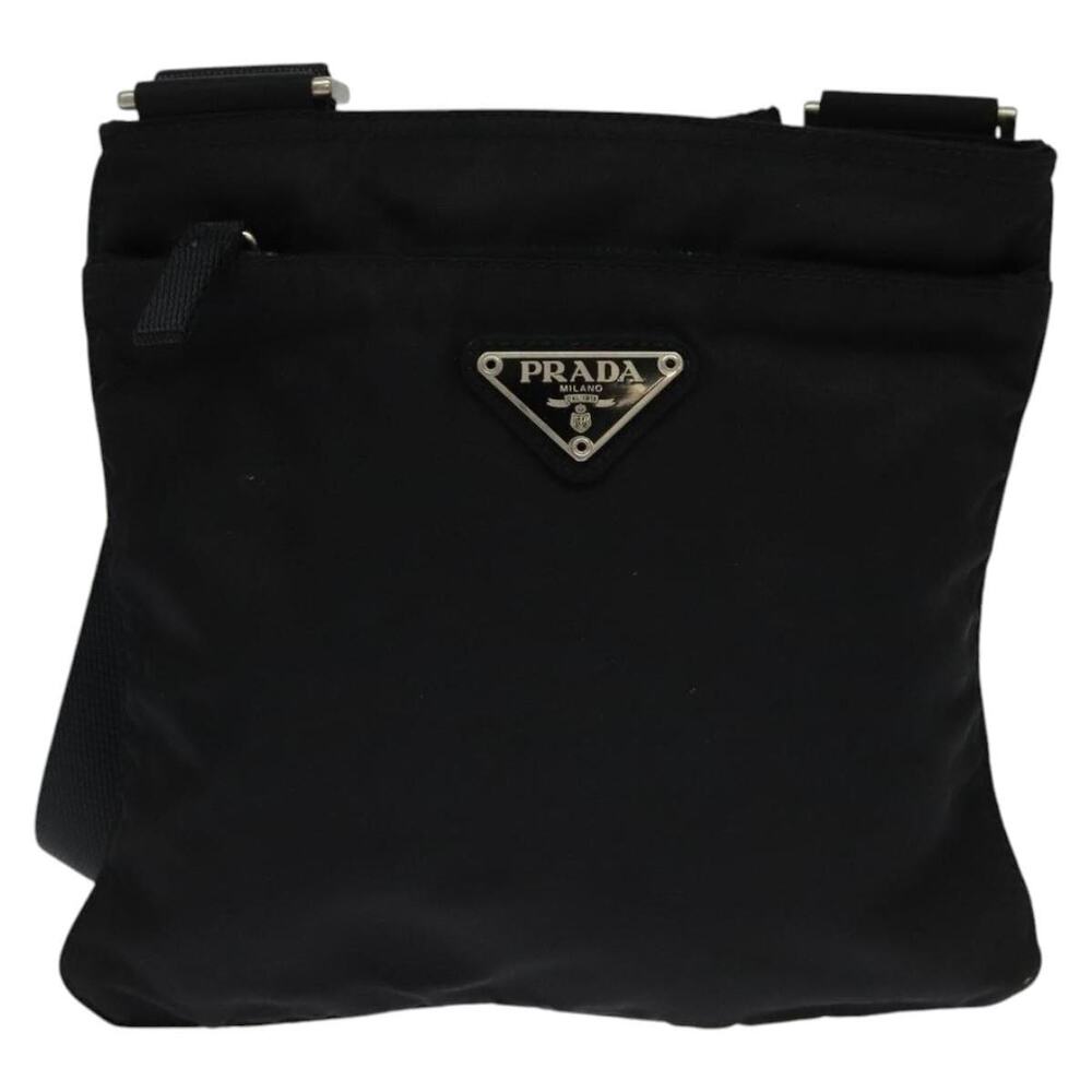 Prada Nylon Galleria Crossbody Bag Black